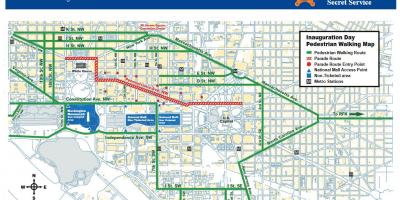 नक्शे के डीसी सड़क closures