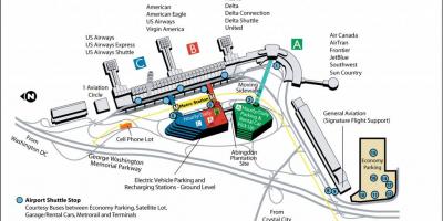 वाशिंगटन dca हवाई अड्डे का नक्शा