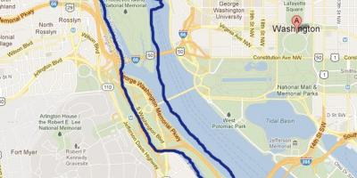 नक्शे के पोटोमैक नदी वाशिंगटन डीसी