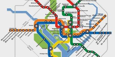 डीसी मेट्रो का नक्शा योजनाकार