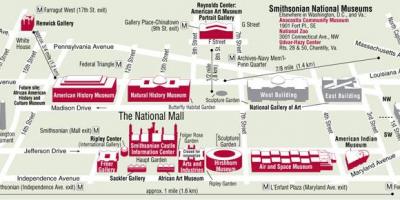 वाशिंगटन संग्रहालयों नक्शा