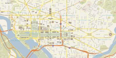 वाशिंगटन स्ट्रीट मानचित्र