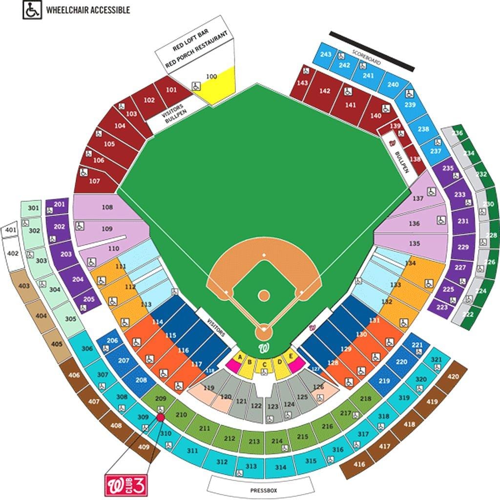 वाशिंगटन नागरिकों ballpark नक्शा