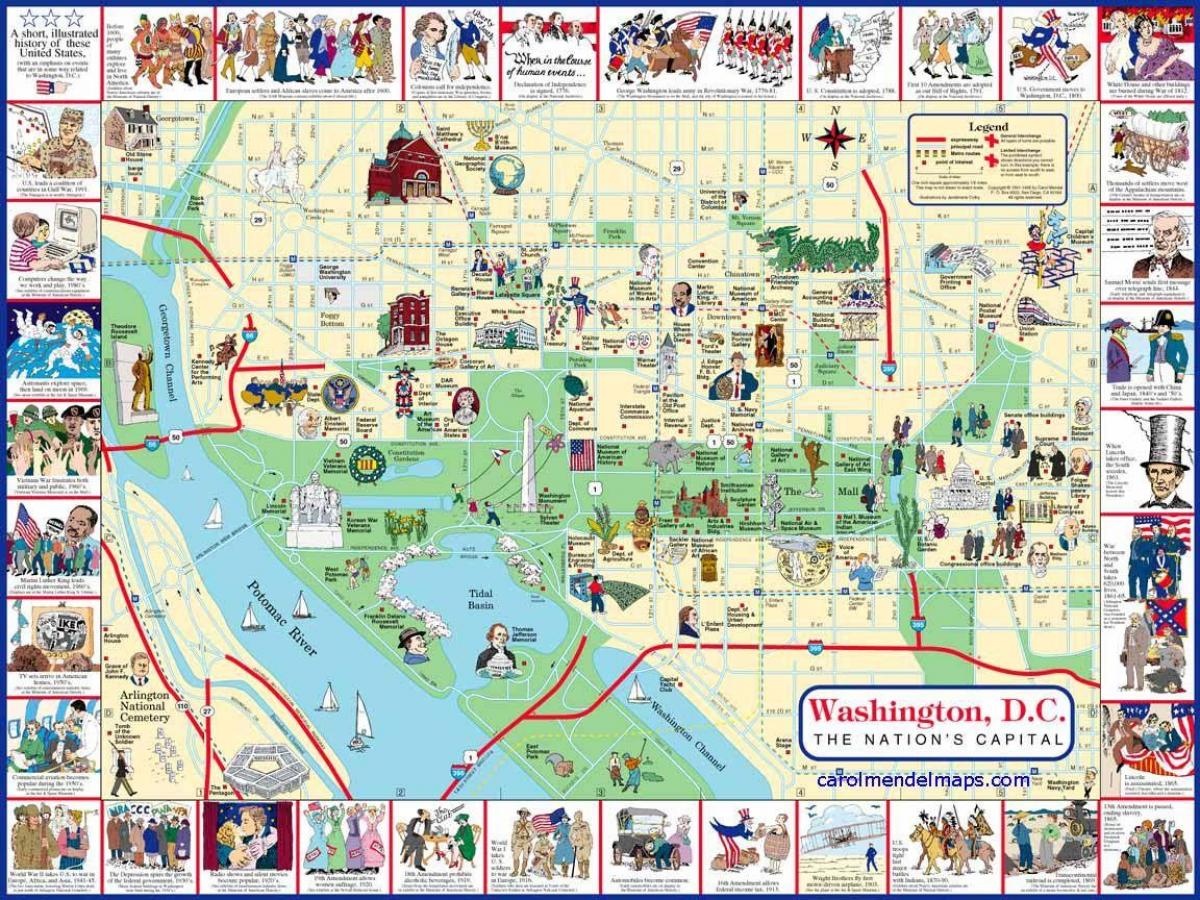 वाशिंगटन डीसी के नक्शे