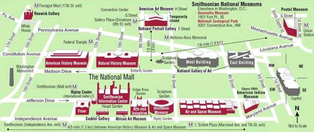 डीसी संग्रहालय का नक्शा