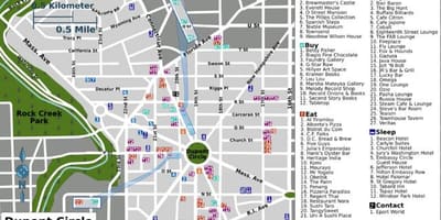 Dupont circle डीसी नक्शा