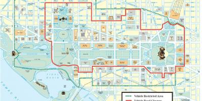 वाशिंगटन डीसी स्ट्रीट पार्किंग का नक्शा