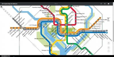 डीसी मेट्रो के यात्रा मानचित्र
